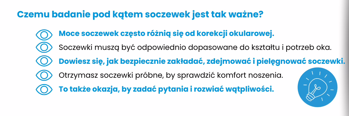 Obraz w artykule - Badanie wzroku pod kątem soczewek kontaktowych – jak się przygotować?