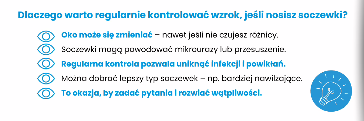 Obraz w artykule - Soczewki kontaktowe i kontrolne badanie wzroku