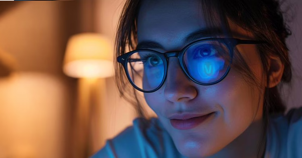 Obraz porady - Okulary do komputera z soczewkami Blue Cut