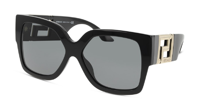 Akcesoria Okulary przeciwsłoneczne Okulary Karée Versace Okulary Kar\u00e9e czarny-jasnoszary Melan\u017cowy W stylu casual 