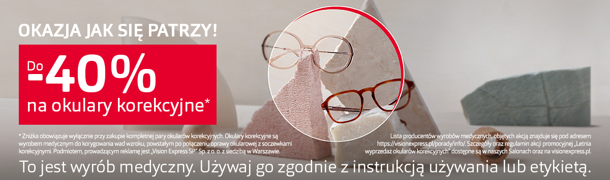 Grafika w artykule - Letnia Wyprzedaż Okularów Korekcyjnych