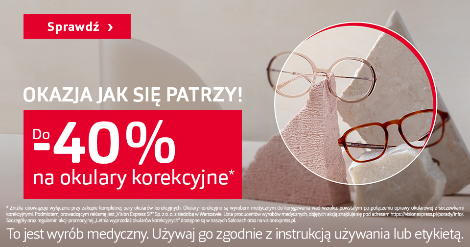 Grafika w artykule - Letnia Wyprzedaż Okularów Korekcyjnych