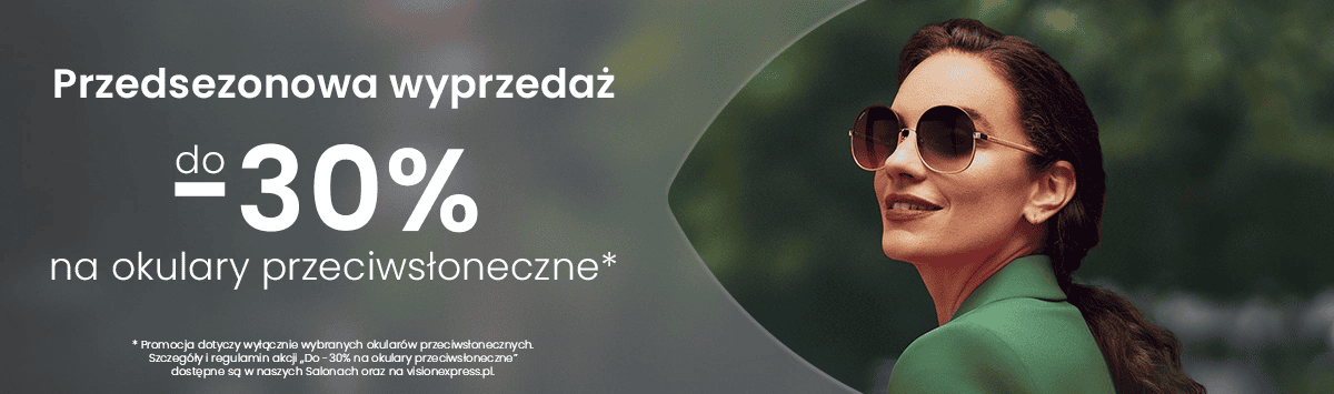 Grafika w artykule - Przedsezonowa wyprzedaż okularów przeciwsłonecznych!