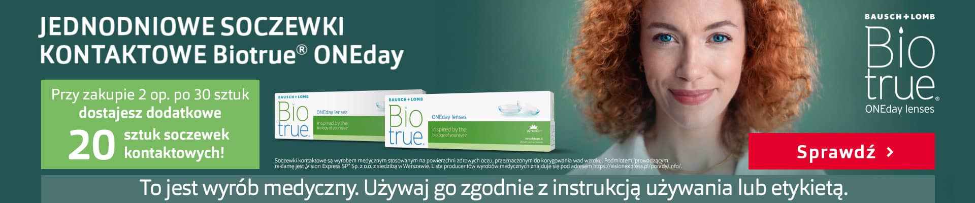 Grafika w artykule - Biotrue ONEday – kup 2 opakowania po 30 sztuk, otrzymaj gratis 20 soczewek kontaktowych