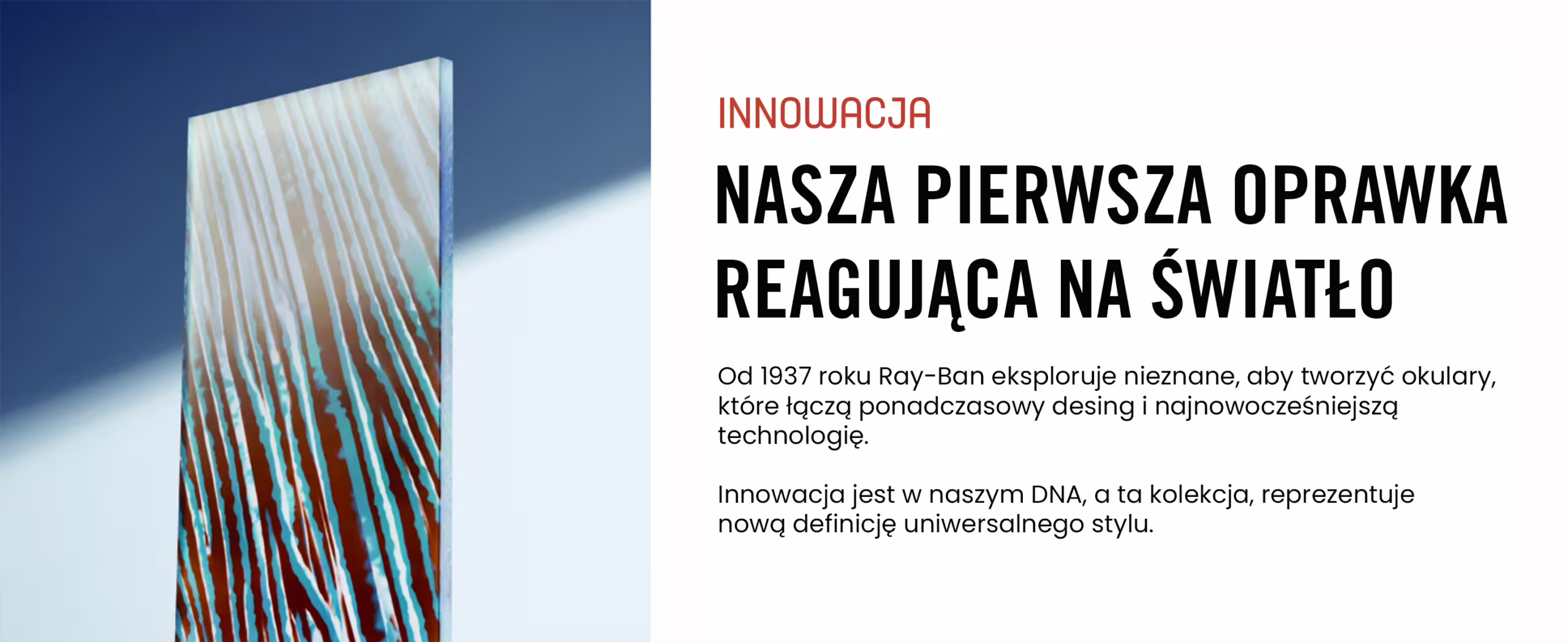Grafika w artykule - Ray-Ban Change – innowacja wśród okularów przeciwsłonecznych