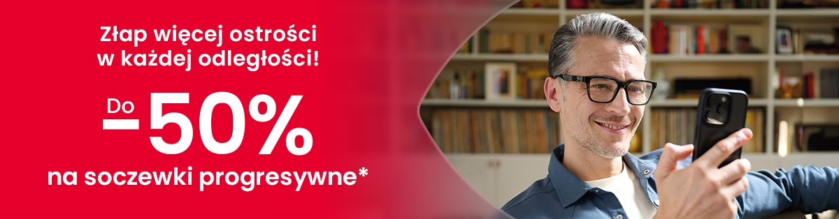 Grafika w artykule - Do 50% na soczewki progresywne.