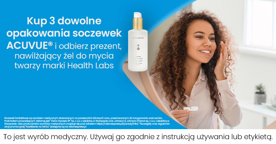 Obraz główny do promocji - Kup 3x dowolne opakowania soczewek Acuvue i otrzymaj gratis o wartości 129zł*!