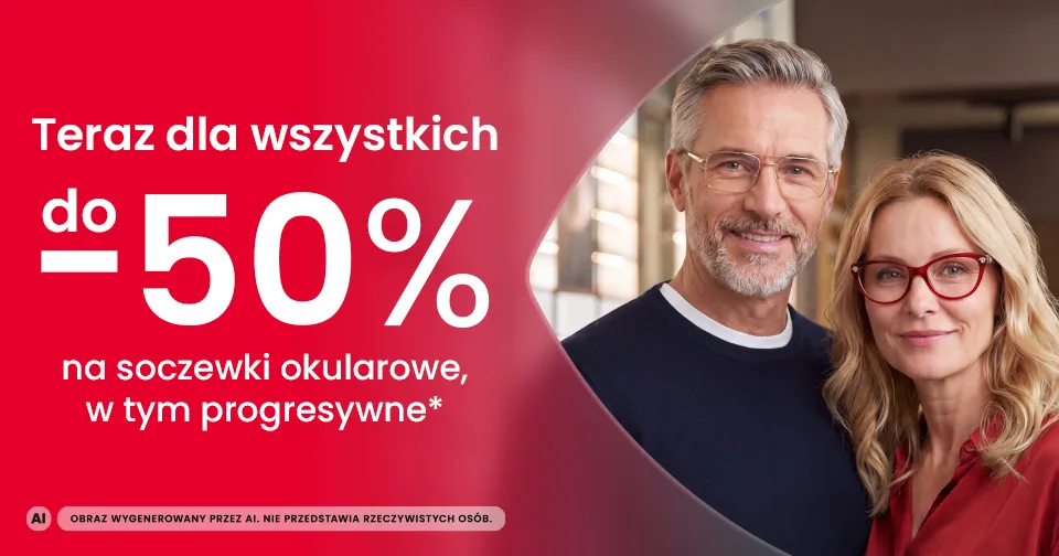Obraz promocji - Do 50% na soczewki okularowe