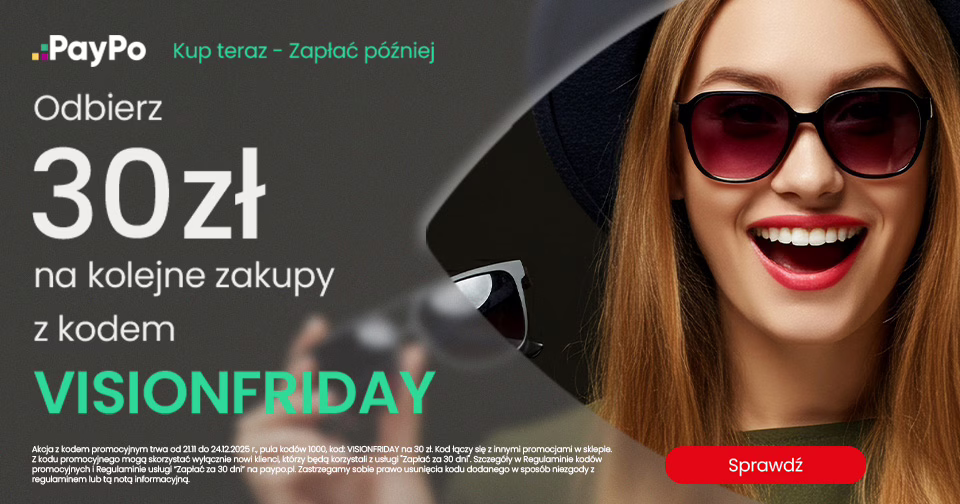 Obraz główny do promocji - Kup Teraz, zapłać później i obniż cenę zakupów o 30 zł z PayPo!