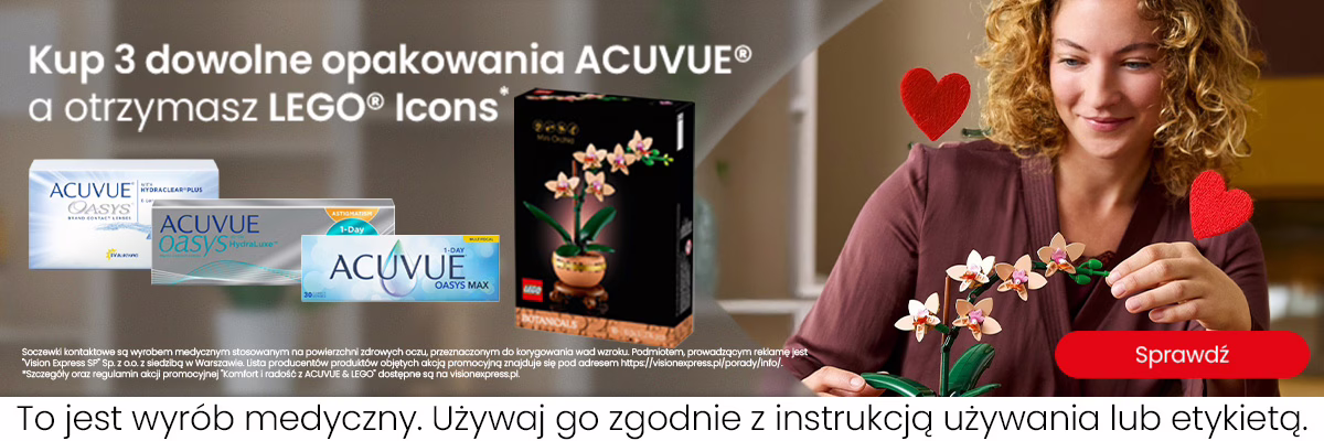 Grafika w artykule - Komfort i radość z ACUVUE & LEGO – Kup 3 opakowania i zgarnij swój zestaw!