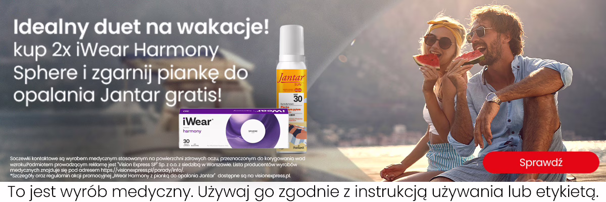 Grafika w artykule - Soczewki iWear Harmony i pianka Jantar