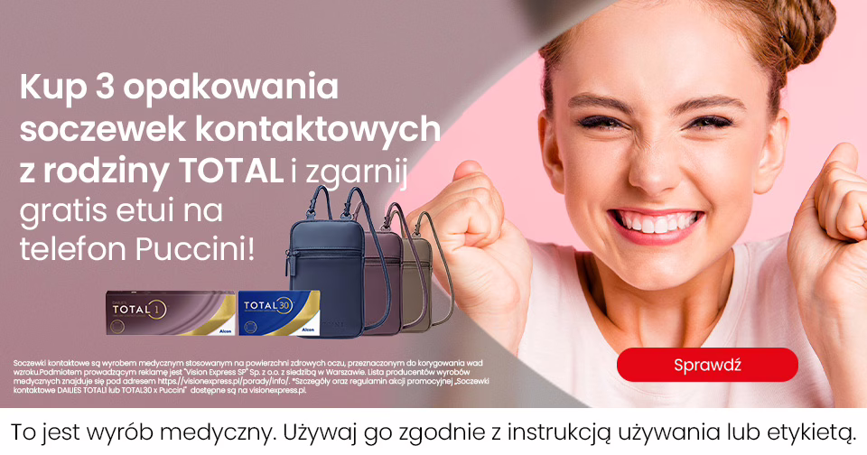 Obraz główny do promocji - Kup soczewki TOTAL1 lub TOTAL30 i zgarnij etui na telefon Puccini