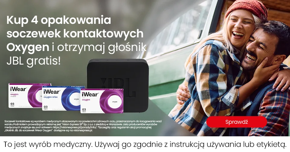 Obraz promocji - Kup 4x soczewki iWear Oxygen i otrzymaj gratis głośnik JBL